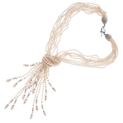 ***COLLANA C/PERLE E CRISTALLI