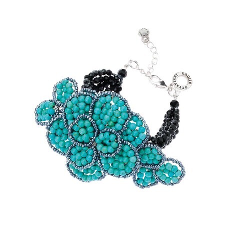 Bracciale con turchese e onice