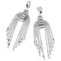 orecchini con strass e cristalli