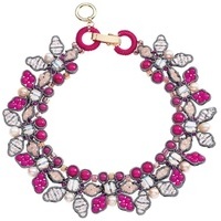 collana con cristalli,perle e perline