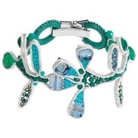 bracciale con cristalli e perline