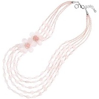collana con quarzi,agata e cristalli