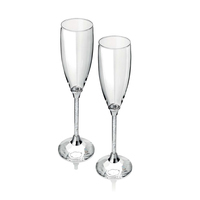 coppia flutes con cristalli