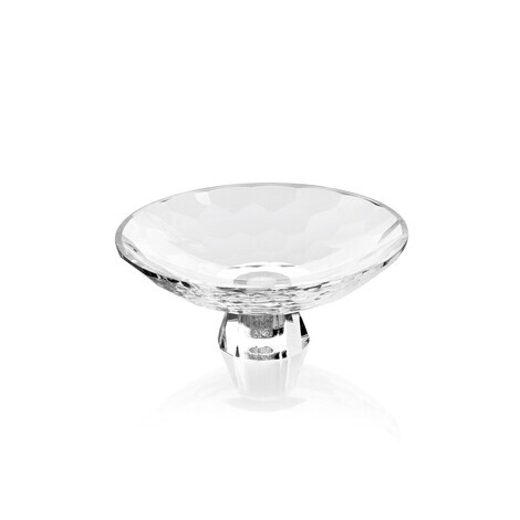 CENTROTAVOLA IN CRISTALLO C/STRASS-DIAM24CM