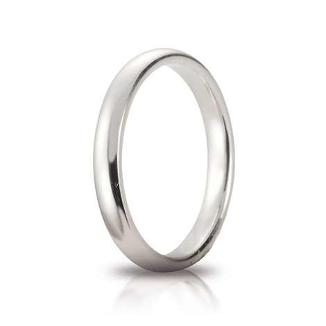 Fede in oro bianco 18kt - 3mm