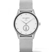 signature line silver silver metal white 38mm