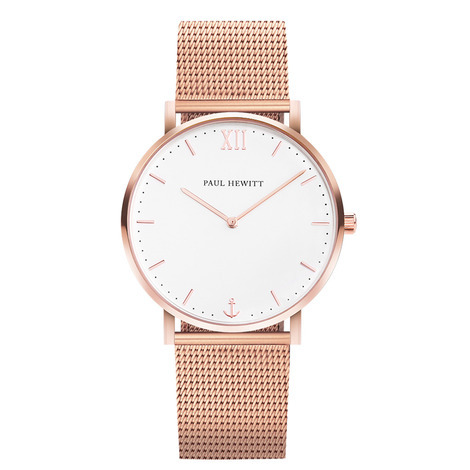 Orologio analogico acciaio pvd oro rosa e bianco