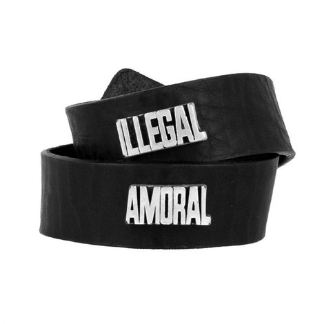 Bracciale nero in pelle doppio giro