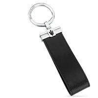 portachiavi in acciaio e pelle maserati keyrings