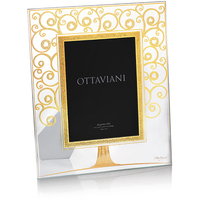 portafoto ottaviani in cristallo e foglia oro
