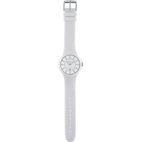 colours 3h 42mm white dial white strap