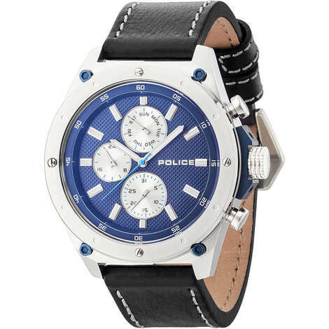 Orologio multifunzione Police Contact cint. pelle