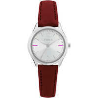 eva 25mm 2h silver dial red strap
