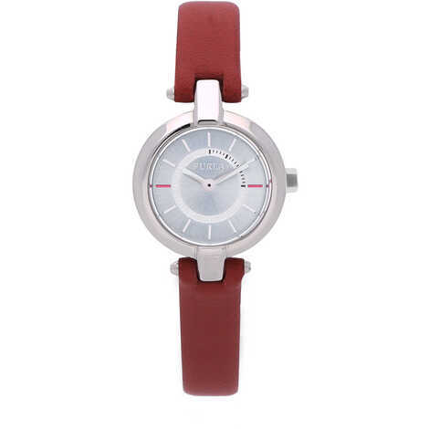 Orologio da donna in acciaio con cint. in pelle