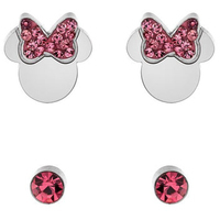 set orecchini bimba in acciaio con zirconi disney
