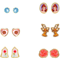 set orecchini disney la bella e la bestia