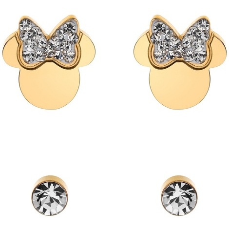 Set Orecchini Disney Minnie in acciaio e cristalli