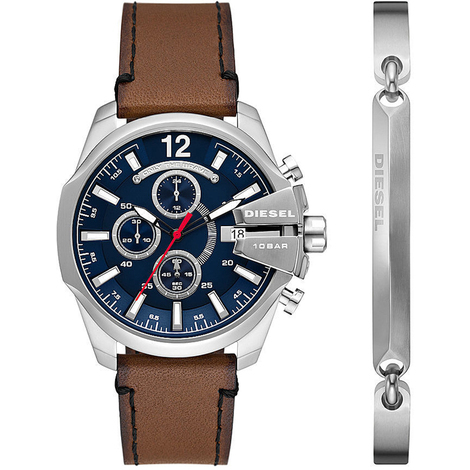 Set orologio e bracciale da uomo acciaio Diesel 