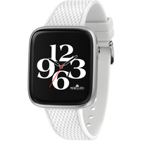 smartwatch morellato in acciaio e silicone bianco