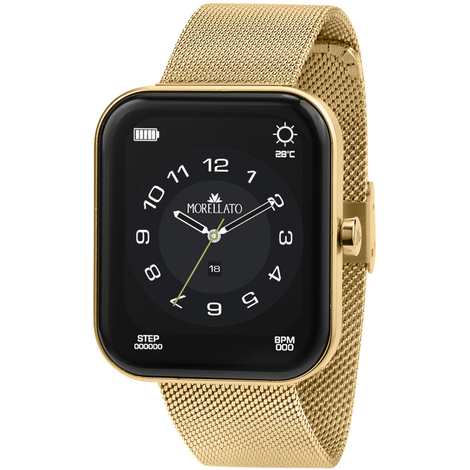 Smartwatch Morellato in acciaio gold maglia mesh