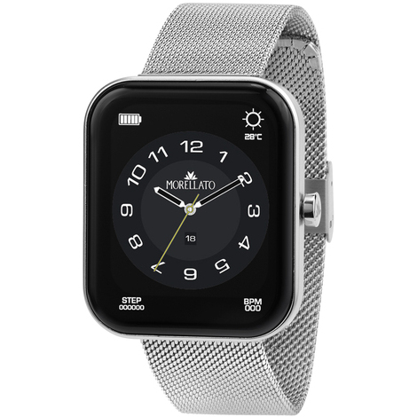 Smartwatch Morellato in acciaio silver maglia mesh