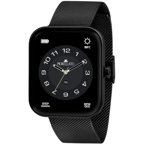 Smartwatch Morellato in maglia mesh black