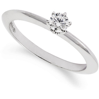 solitario in oro 9 kt con diamante labgrown 0.20