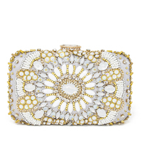 pochette sognami cerimonia in metallo con pietre
