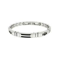 bracciale in acc. e f.di carb.