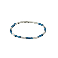 bracciale in acc. e ip blue