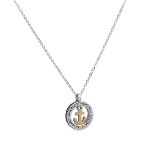 Collana Sognami Uomo in acciaio a forma di ancora 