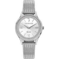 t star 34mm 2h w/silver dial mesh br ss