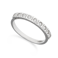 veretta brillanti in oro 18 kt e bl 0.17 