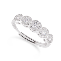 veretta in argento 925 con cristalli 