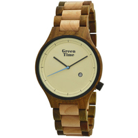 orologio green time by zzero solo tempo in legno